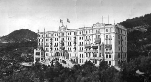 <b>STORSLAGENT:</b> Hotel Angst sto helt ferdig i 1914, på en liten høyde over Bordighera. 