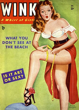 <b>KUNST ELLER SEX:</b> Coveret på magasinet Wink fra 1949 sier det som det er.