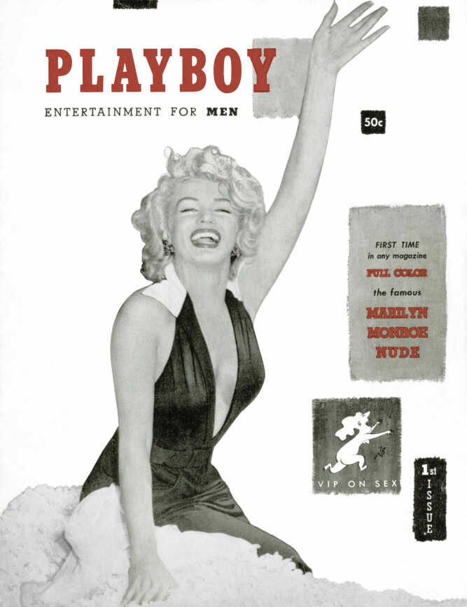 <b>TEKKELIG COVER:</b> Selve forsiden på Playboy var tekkelig nok, men inne i bladet var Marilyn splitter naken.