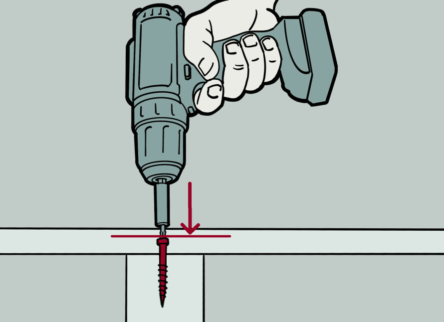 FORSENK: Før gulvet slipes, må skruene forsenkes, ellers risikerer du å ødelegge slipetrommelen.