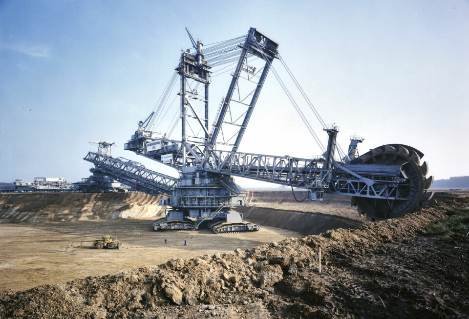 BAGGER 288 Bagger 288 i drift i Hambach. Senere ble den flyttet til dagbruddet i Garzweiler.