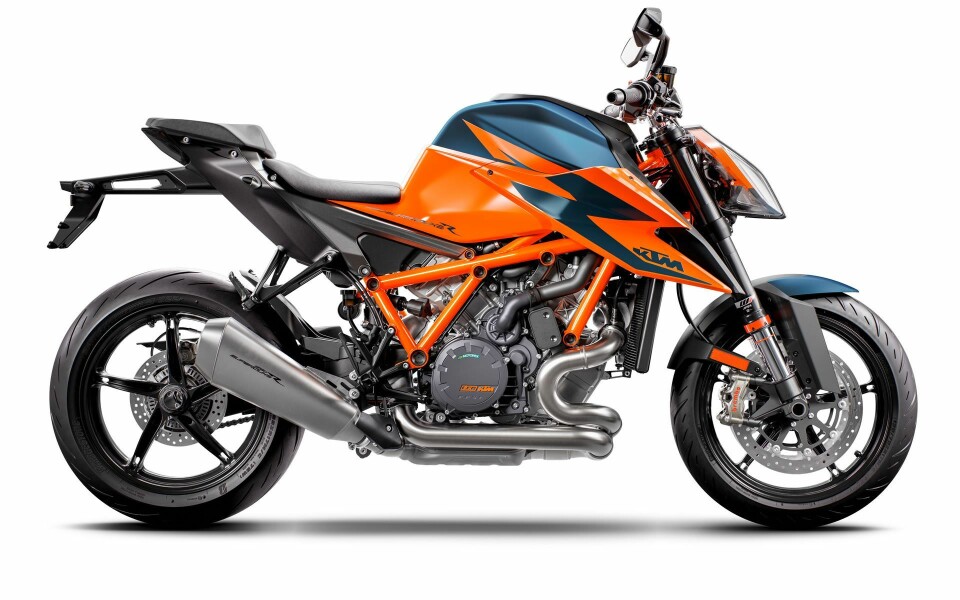 THE BEAST: KTM 1290 Super Duke R er kanskje KTMs råeste motorsykkel. Kalles visst nok The Beast av produsenten. Kommer med en 1301 kubikks V-twin motor med 175 hestekrefter. Pris: P236 600 kroner