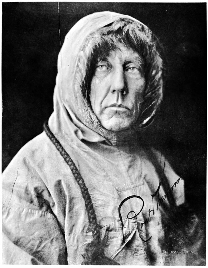 <b>VENDTE HAM RYGGEN:</b> Hjalmar Johansen kom på kant med Roald Amundsen .