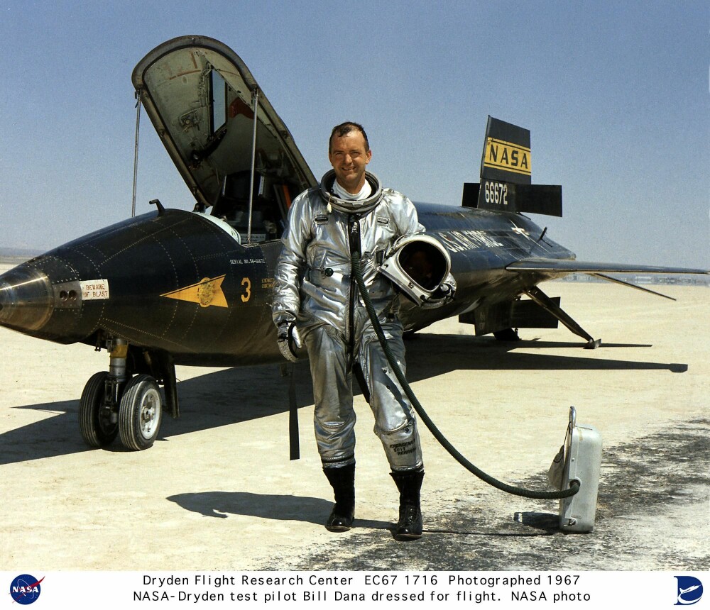 <b>X-15:</b> Testpilotene som fløy rakettflyet X-15 på 1960-tallet er de raskeste uten romfartøy.