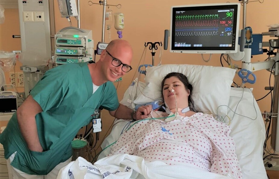 LIVSVIKTIG: Kardiolog Ola ved Oslo Universitetssykehus fulgte opp Katie, og var en viktig bidragsyter til at hun kunne bli utredet for hjertetransplantasjon.