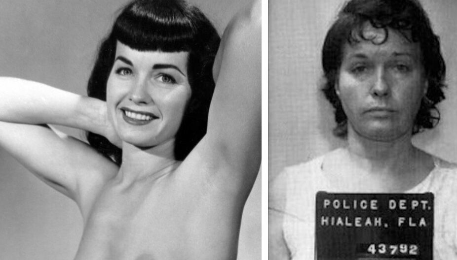 DYPT FALL: En hel verden var på knærne etter ikonet Betty Mae Page i glansdagene på 50-tallet. Så gikk det brått i sterk utforbakke.