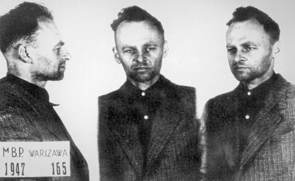 KOMMUNISTENES FANGE: Fangeportrett nummer to av Pilecki, denne gang i kommunistenes varetekt i Mokotow-fengselet, 1947.