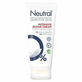 EKSTRA TØRR HUD: Neutral Intensive Repair Cream gir huden rikelig med omsorg, fuktighet og beskyttelse.