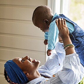 BABYLYKKE: Hjemme i mammapermisjon med yngstesønnen, som på bildet er fem måneder.