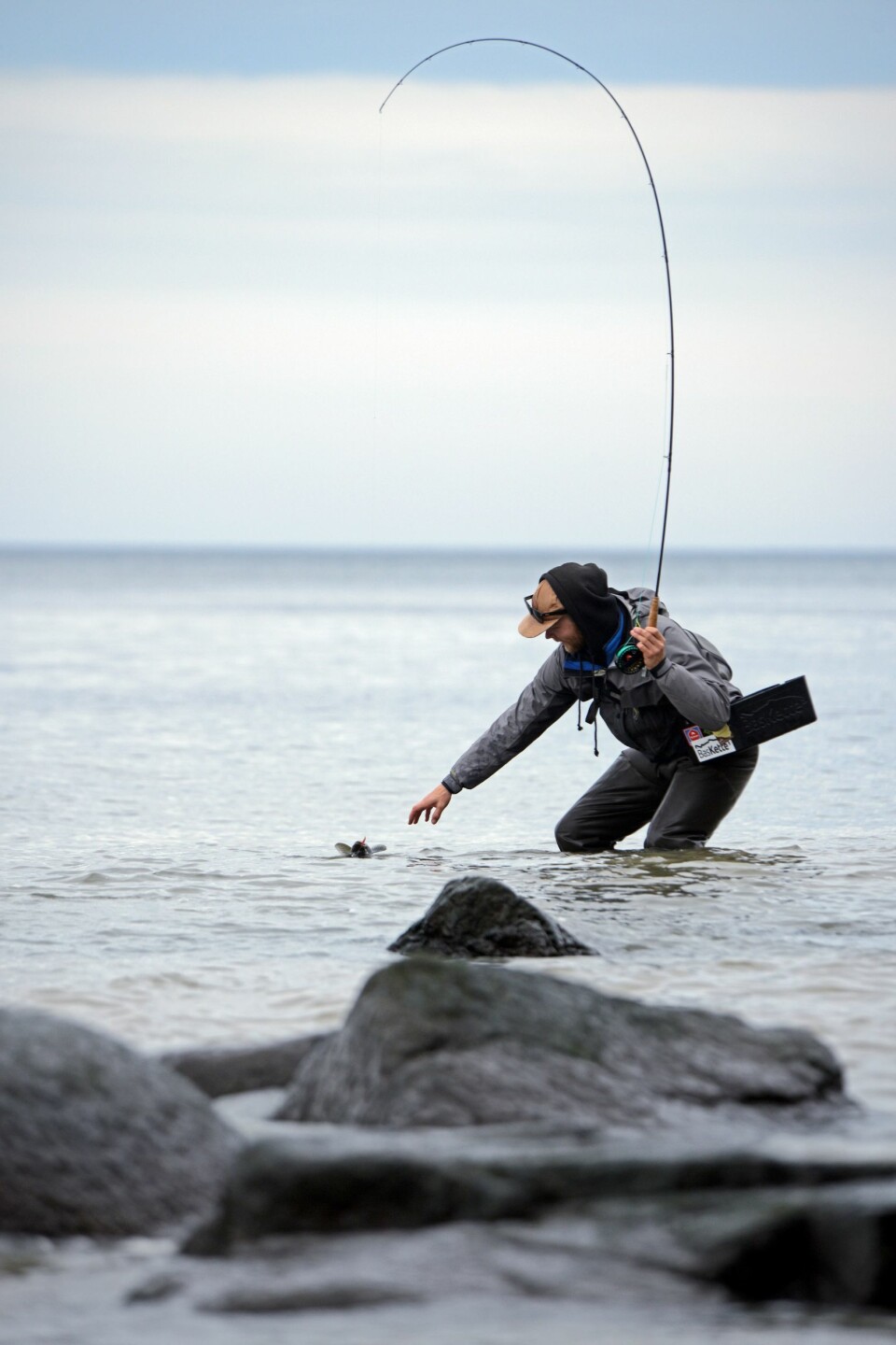SPEEDFISHING: Jo fortere du løper, jo flere fisk får du.