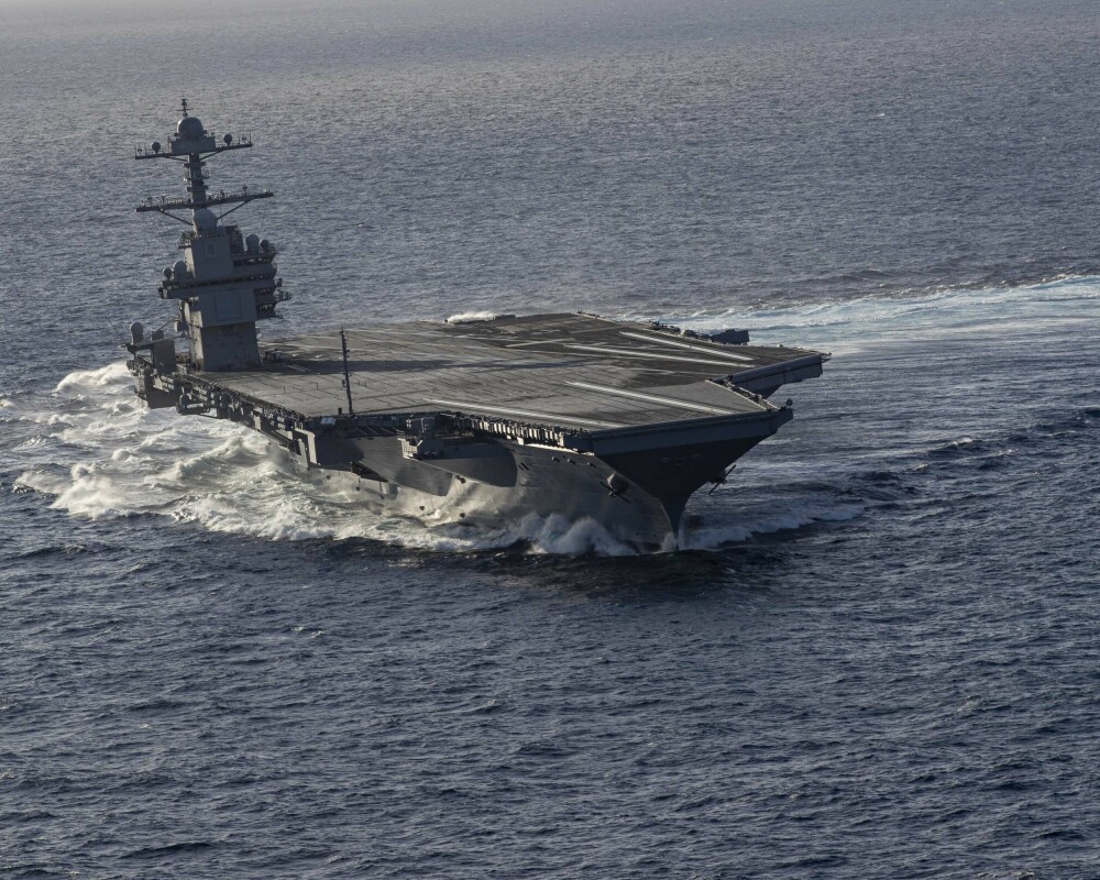 <b>MOTSJØ:</b> USS Gerald R. Ford gjennomgikk kontinuerlige tester i 2020 men støtte stadig på utfordringer. Blant annet med toalettene.