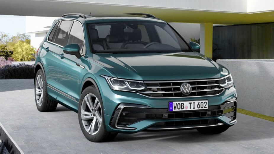 <b>FACELIFT:</b> VW Tiguan har fått et ansiktsløft og kommer endelig som plug in-hybrid.