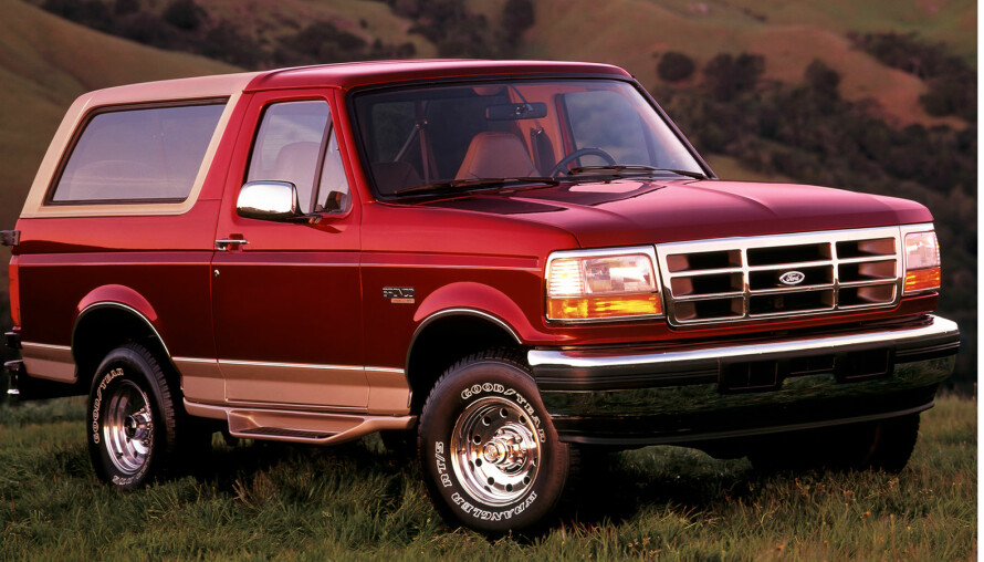 1996: Produksjonen av Bronco opphørte i 1996.
