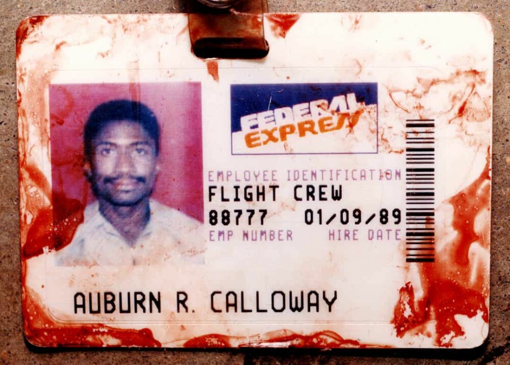 <b>GJERNINGSMANNEN:</b> Det blodige ID-kortet til Auburn Calloway vitner om en kamp på liv og død.