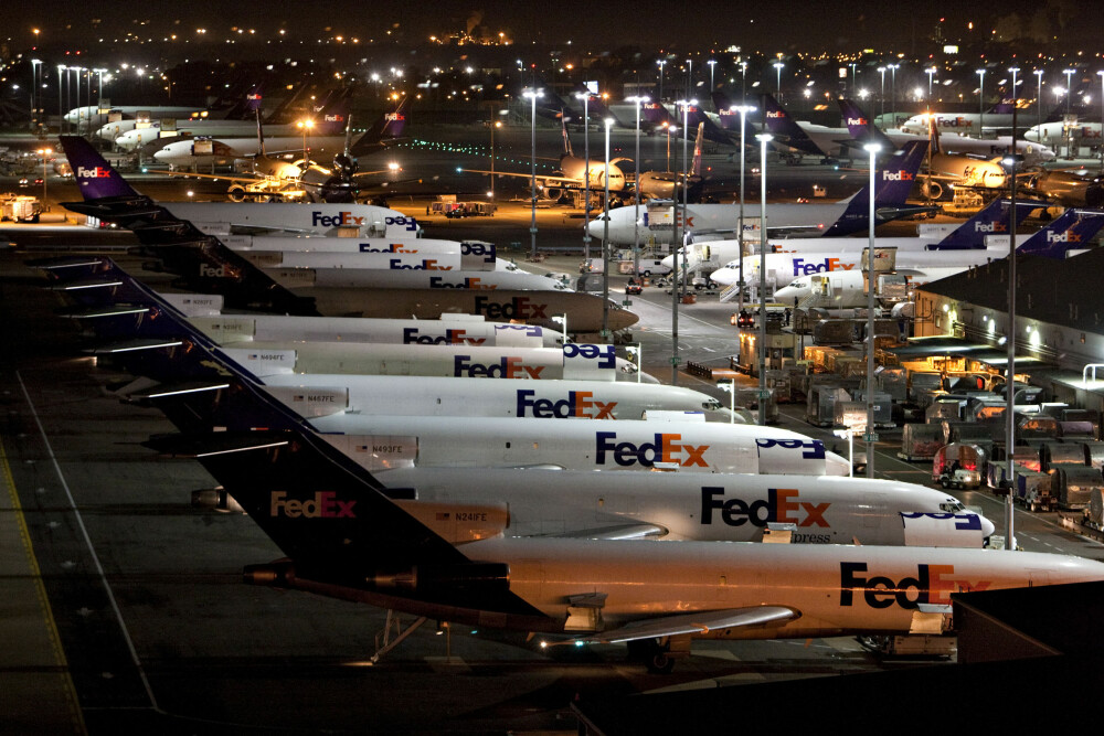 <b>KNUTEPUNKT:</b> FedEx er selskapet med mest flyfrakt i verden. Det var her i Memphis den dramatiske flyvningen startet for 26 år siden.