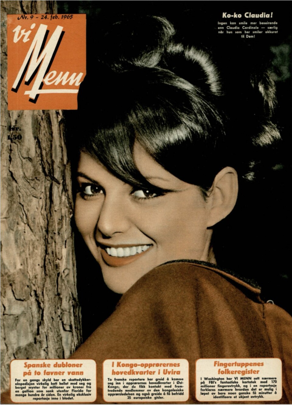 COVERJENTA: Ingen kan smile som Claudia, skrev Vi Menn på dette coveret fra 1965.