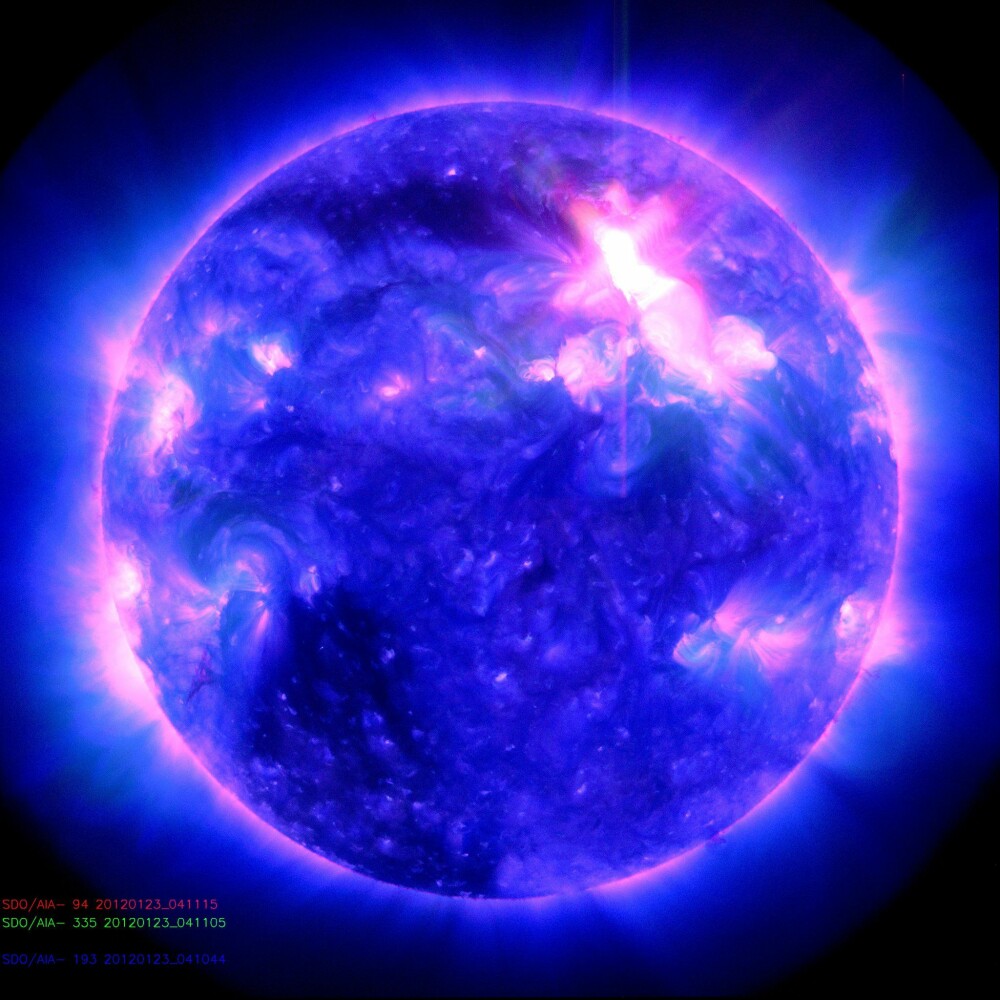 <b>KATASTROFALT:</b> Dersom en kraftig nok solstorm treffer jorden, vil det få store konsekvenser. Her fra 2012.