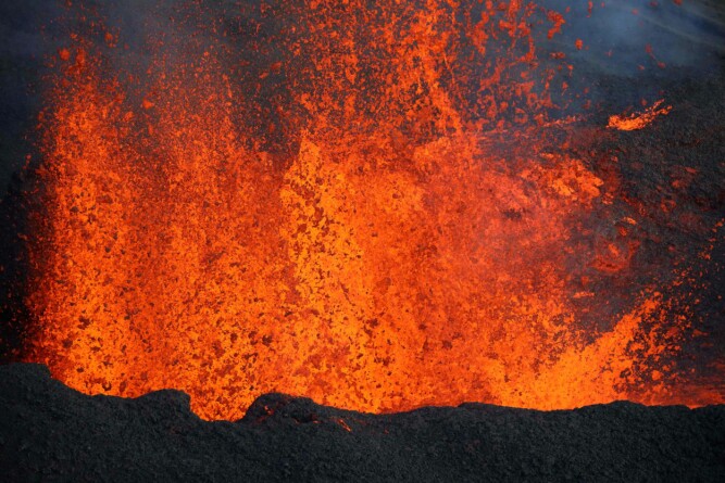 <b>LAVA:</b> Dersom én av jordas supervulkaner får utbrudd, vil dette kunne gi alvorlige konsekvenser globalt sett. 