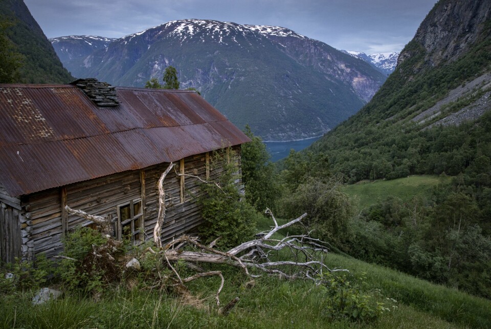 FORLATT: Her bodde det folk i flere hundre år, men nå er det lenge siden mennesker levde i bygda.