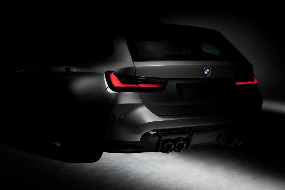 <b>M3 TOURING:</b> Touring-versjonen av nye BMW M3 kommer tidligst i 2022. Foto: Produsent