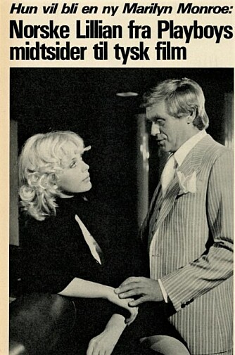 <b>KARRIERE­BYTTE:</b> Allerede i 1976 kunne Vi Menn fortelle om Lillians drøm om skue­spiller­yrket. 