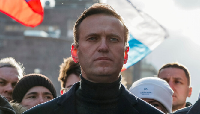 FORGIFTET? Den russiske opposisjonslederen og Putin-motstander Alexei Navalny ble hastet til sykehus med det som kan være en forgiftning torsdag 20. august 2020. REUTERS/Shamil Zhumatov/File Photo