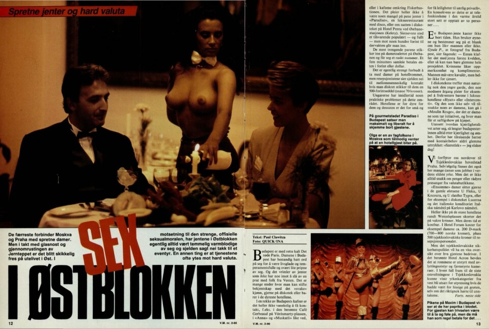 ANDRE TIDER: «De færreste forbinder Moskva og Praha med spretne damer», skrev Vi Menn i denne artikkelen fra januar 1990.
