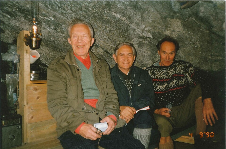 GJENGEN ER TILBAKE. I 1990 var Birger Strømsheim, Olav Aarsæther og Joachim Rønneberg tilbake i Fieldfarehytta