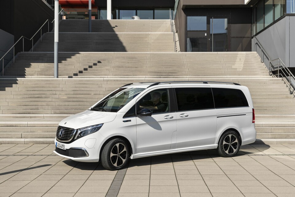 ELEKTRISK MINIBUSS: Mercedes-Benz EQV er verdens første elektriske flerbruksbil i det såkalte premiumsegmentet