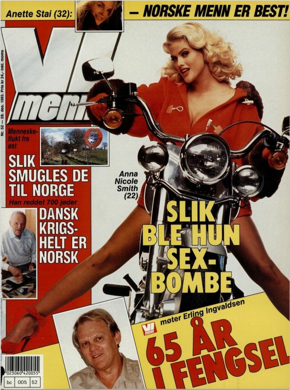 SISTE: Anna Nicole rundet av 1993.
