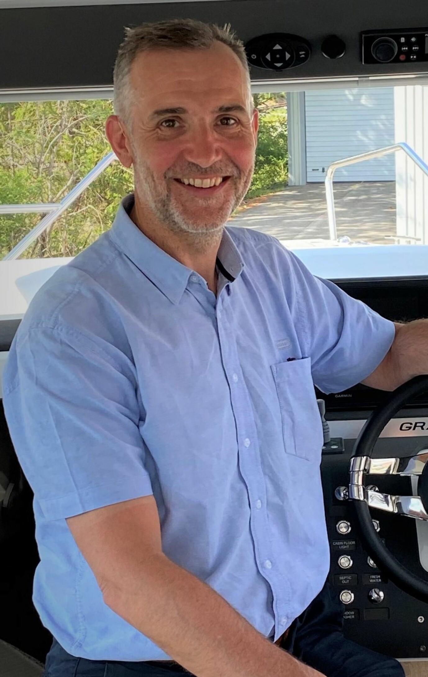 FORNØYD: Tidligere Nordkapp-sjef Hans Petter Slang leder nå Frydenbøs Marinedivisjon, og er fornøyd med ny motorleverandør.