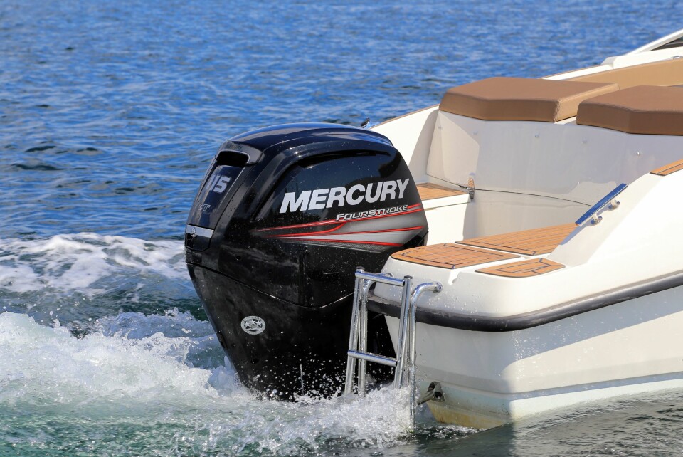GOD ALLROUNDER: Mercurys firesylindrede 2,1-liter finnes i effektversjoner fra 80 til 125 hk, og vil passe godt til Nordkapp og Sting.