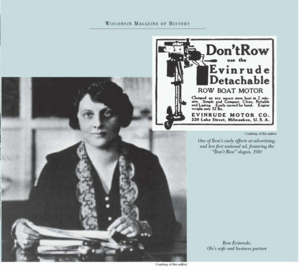 OLES VIKTIGSTE: Bess Evinrude.