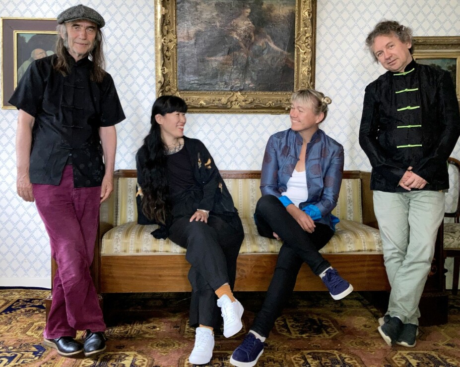 <b>GUNDERZHENG:</b> Her er Cecilie med sin kvartett, HP Gundersen fra venstre, Nora Zheng og Stein Inge Brækhus.