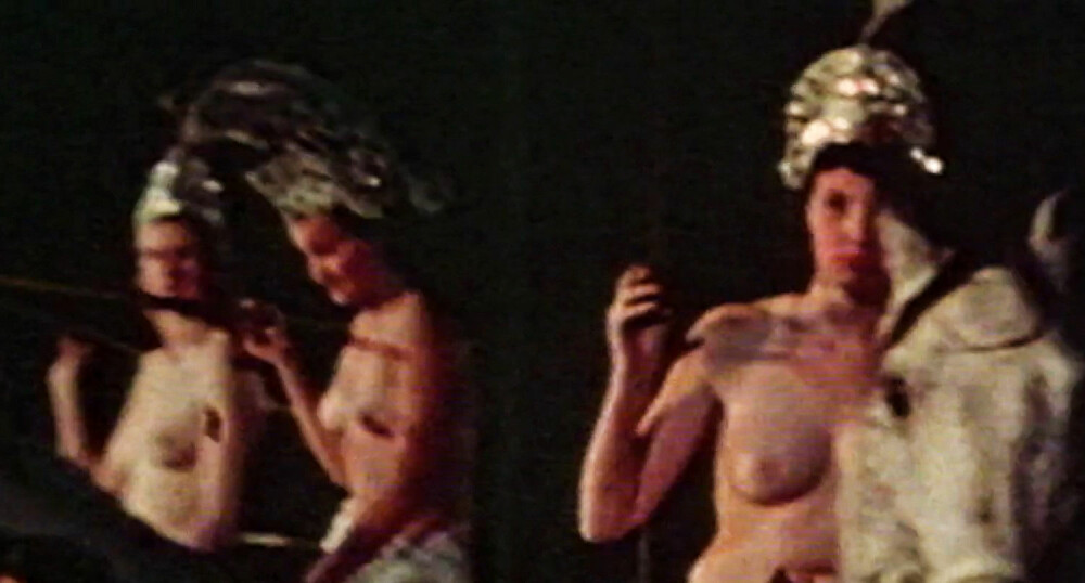 <b>LANSE UTEN ELEGANSE:</b> Turnere og danserinner var blant kvinnene som rekruttert til showet Amazone-Natten for å feire «tusenårig tysk kultur».