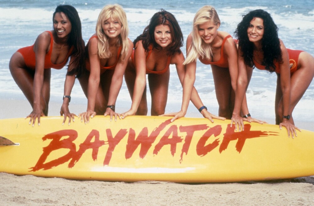 <b>LIVBØYER:</b> Stjernene fra serien «Baywatch» var uhyre populære på midten av nittitallet, også i Vi Menn.