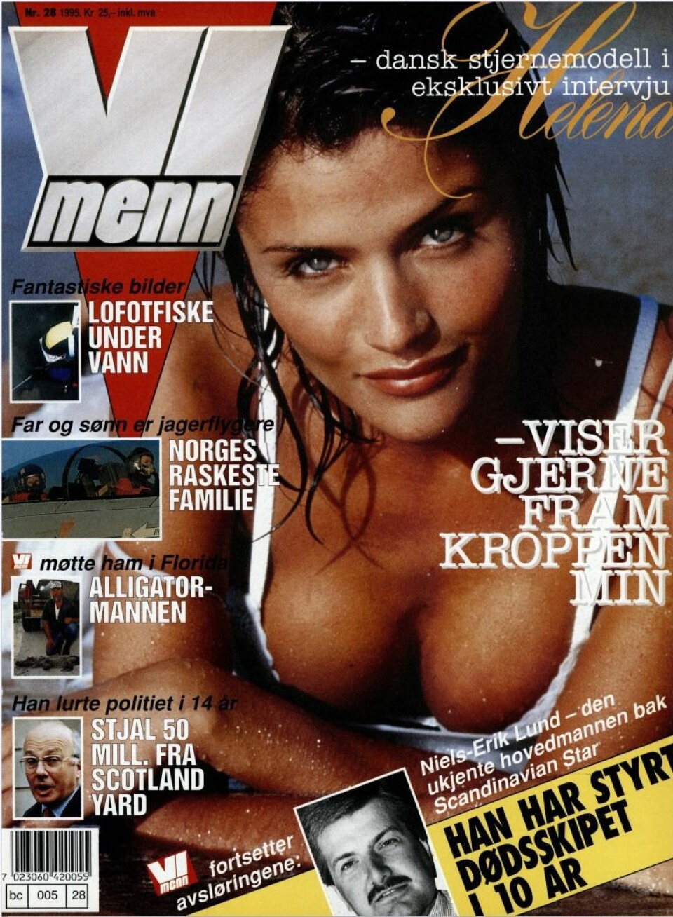 NY FAVORITT: Helena Christensen var den mest populære av supermodellene.
