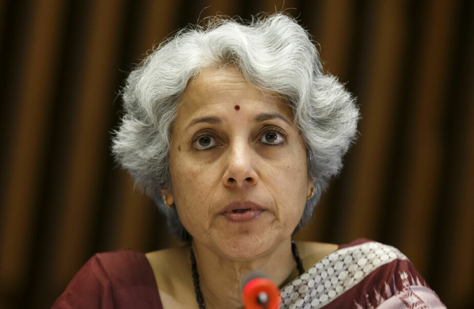 LYS I ENDEN AV TUNNELEN: WHOs forskningssjef Soumya Swaminathan avbildet i februar 2020. Hun ser nå en ende på covid-19-pandemien.