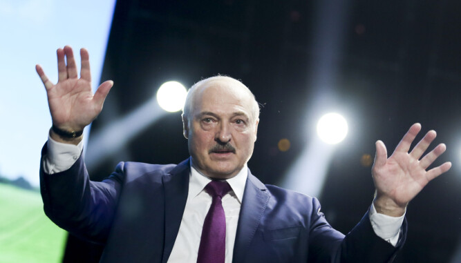 Hviterusslands president, Alexandr Lukasjenko avbildet i september 2020.