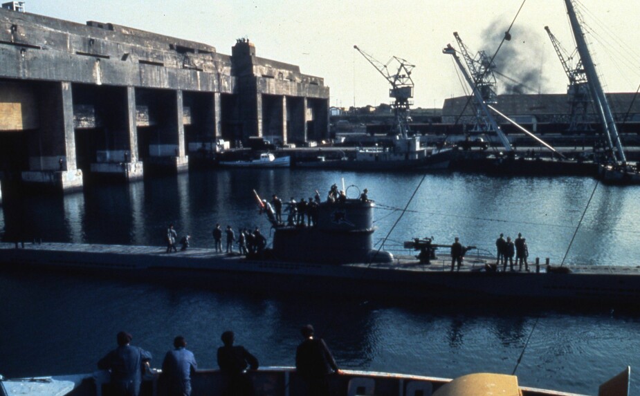 <b>DAS BOOT:</b>  Ubåtbunkeren i La Rochelle ble brukt som ekte kulisse i filmen Das Boot.