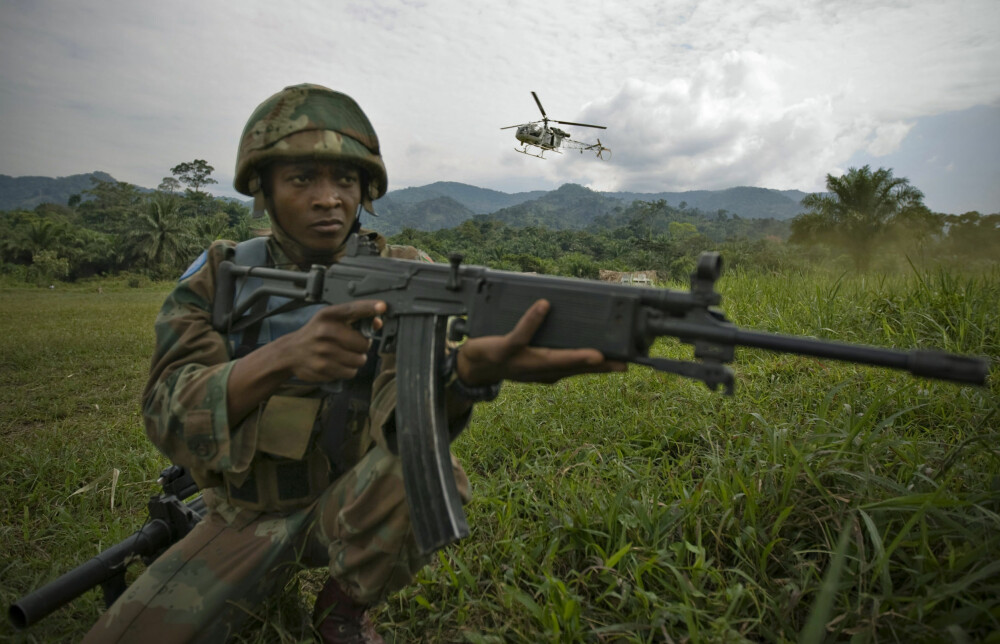 <b>OVER 17 000:</b> FNs nest største operasjon er for tiden i Den demokratiske republikken Kongo.