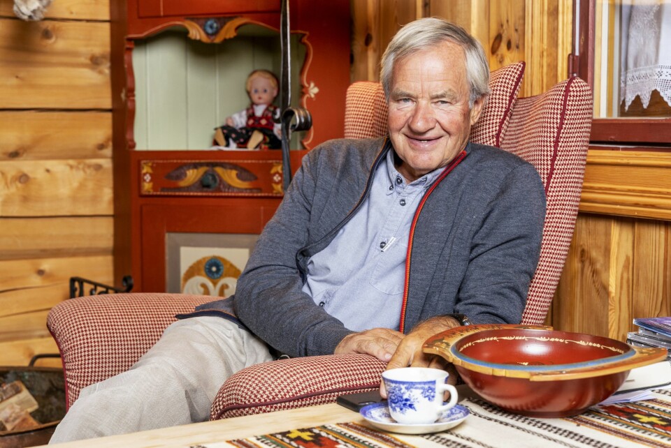 SLAPPER AV: Bjørn Kjos slapper av på hytta.