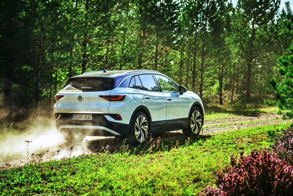 STRUKKET: Med sine 458 cm er ID.4 syv cm lengre enn Tiguan.