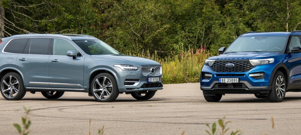 Duell: De to store SUV-ene er tilsynelatende ganske like, men testen avslører flere omfattende forskjeller