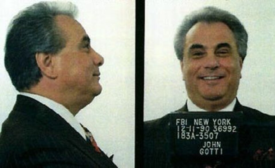 ARVTAGER: John Gotti, også han fra Gambino-familien overtok som mafiagudfar i New York da Paul Castellano ble drept.