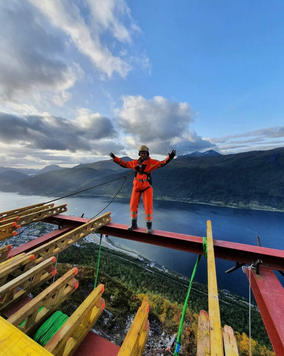 Rigget seg til i fjellveggen