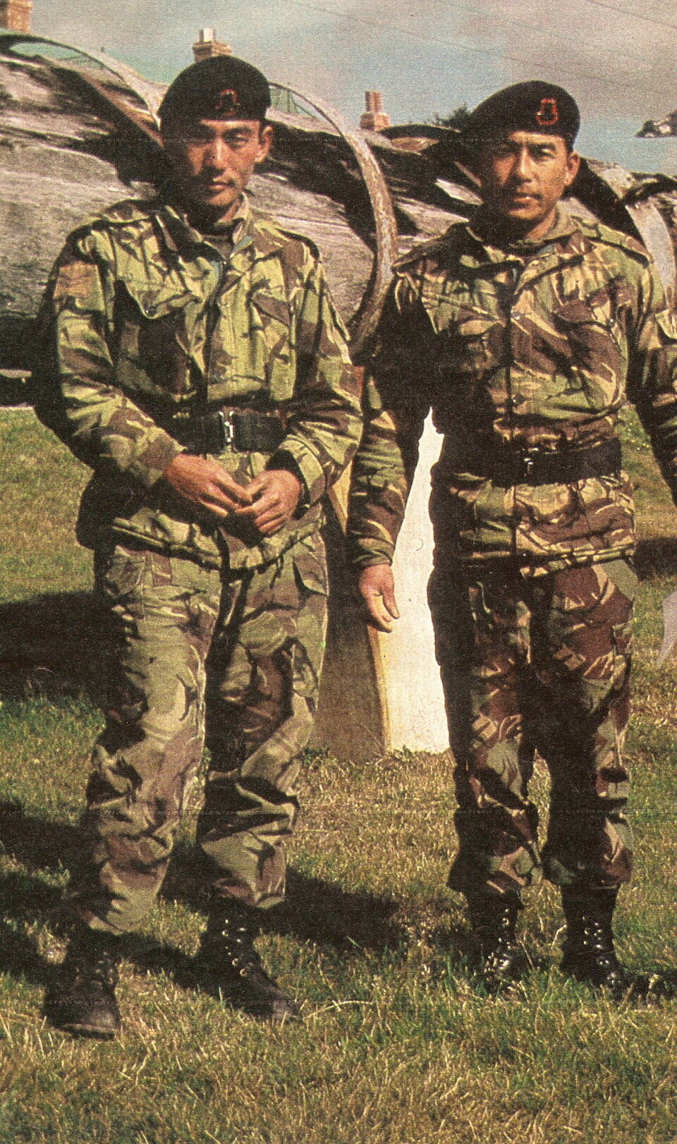 PÅ FALKLAND: Da britene skulle gjenerobre Falklands-øyene fra Argentina, ble gurkha-soldater sendt med den største selvfølgelighet.