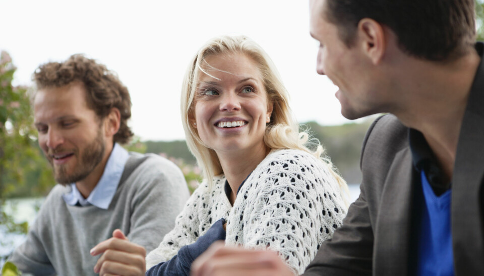 TO MENN: Jeg stortrives med min tilværelse, sammen med Asgeir og Ola.