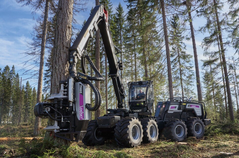 HYBRID: Logset 12H GTE Hybrid er verdens største hugstmaskin.
