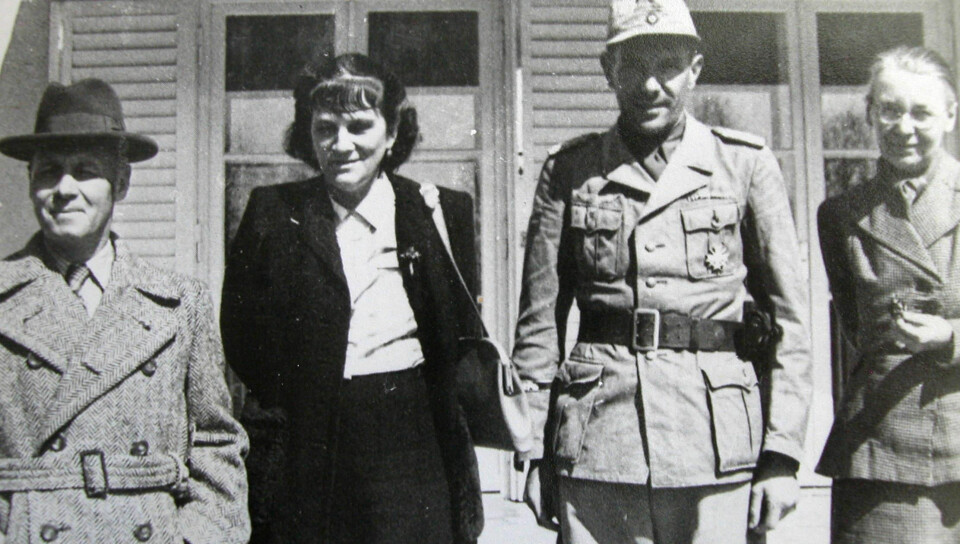 ØSTERRIKE: Rommel i Østerrike sammen med hustru Lucie, søster Helene og Konstantin von Neurath (Hitlers første utenriksminister) etter at han ble tilbakekalt fra Nord-Afrika i 1943.